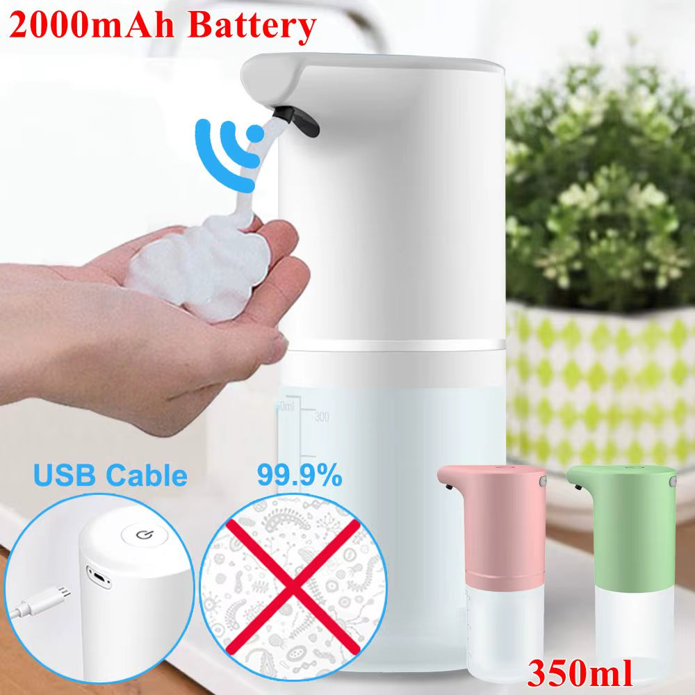 Touchless Automatic Sensor Soap Dispenser USB Charging Smart Foam Machine Infrared Sensor Foam Soap Dispenser Hand Sanitizer