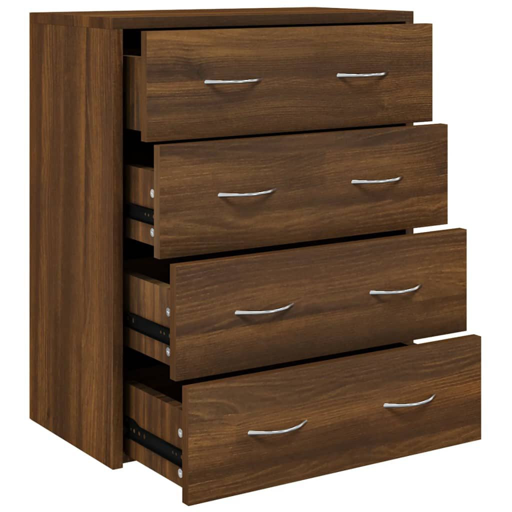 Kommode Mit 4 Schubladen 60×30,5×71 Cm Weiß