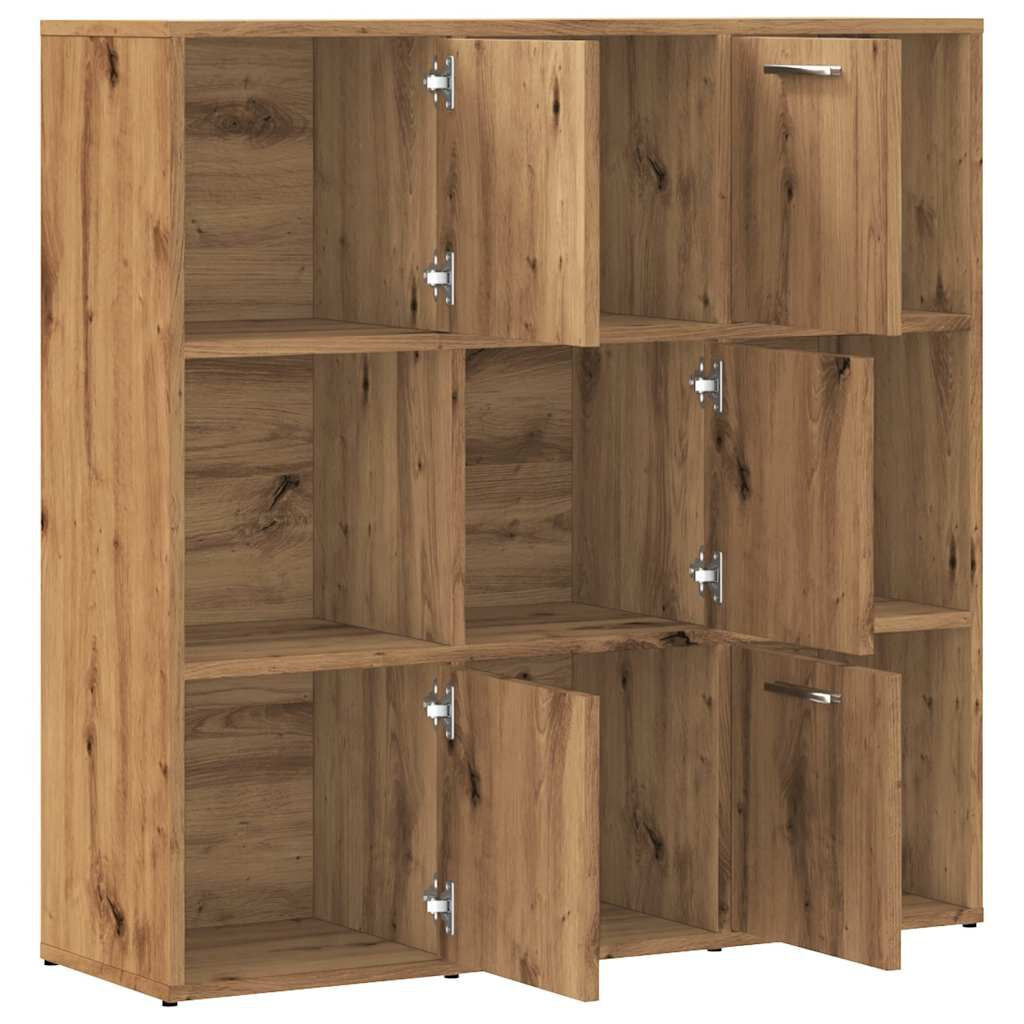 Bücherregal Artisan-Eiche 90X28X90 Cm Holzwerkstoff