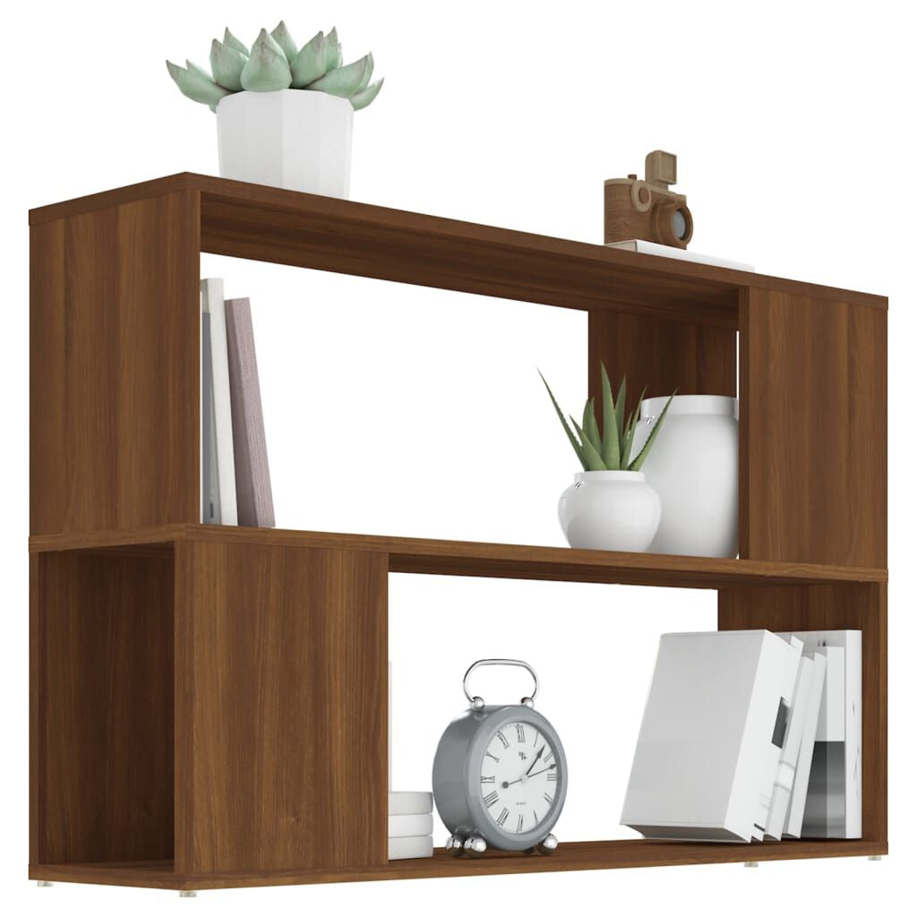 Bücherregal Braun Eichen-Optik 100X24X63 Cm Holzwerkstoff