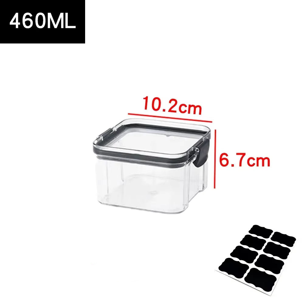 Food Storage Containers Kitchen Storage Organization Kitchen Storage Box Ducts Jars for Kitchen PET Food Container Box Lid