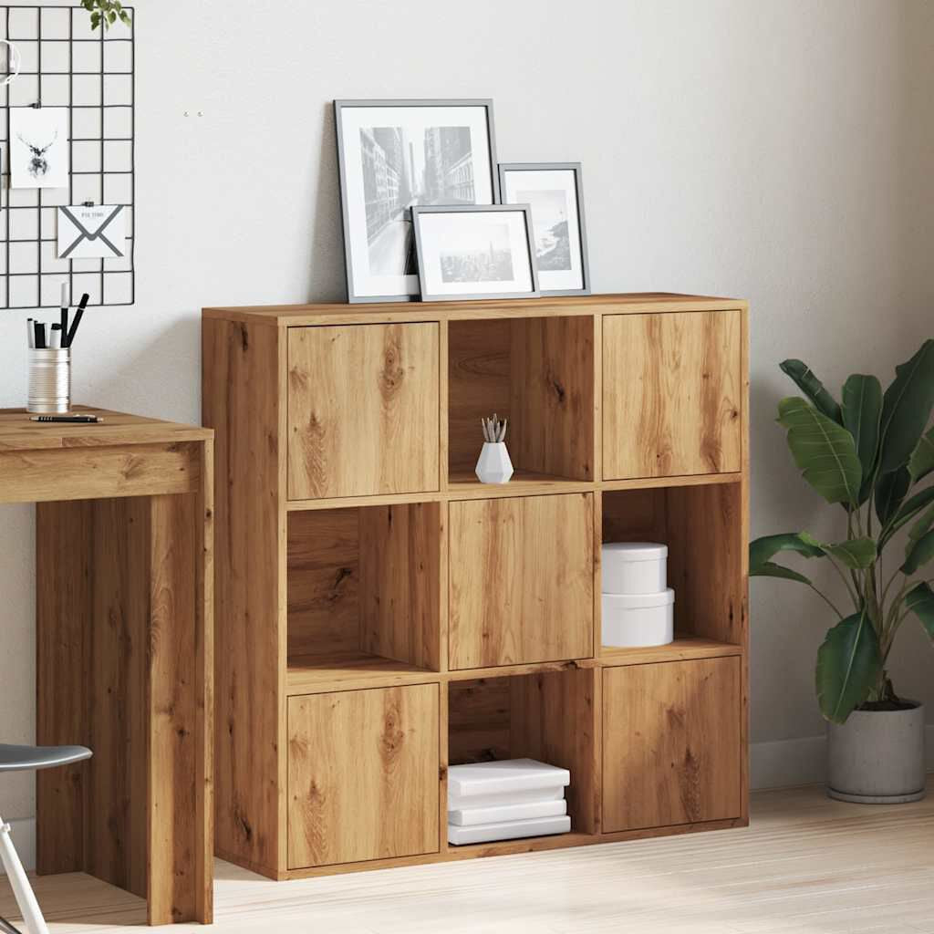 Bücherregal Artisan-Eiche 90X28X90 Cm Holzwerkstoff