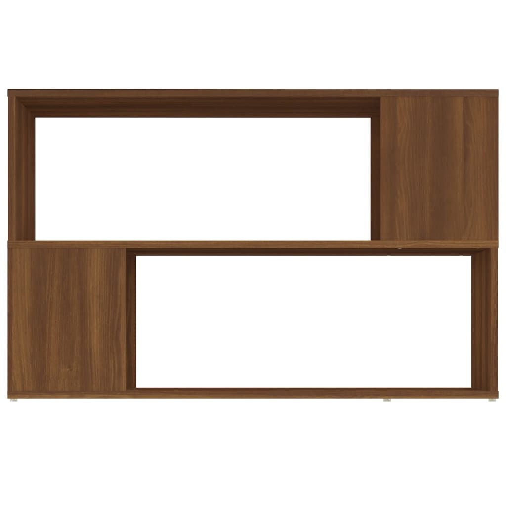 Bücherregal Braun Eichen-Optik 100X24X63 Cm Holzwerkstoff