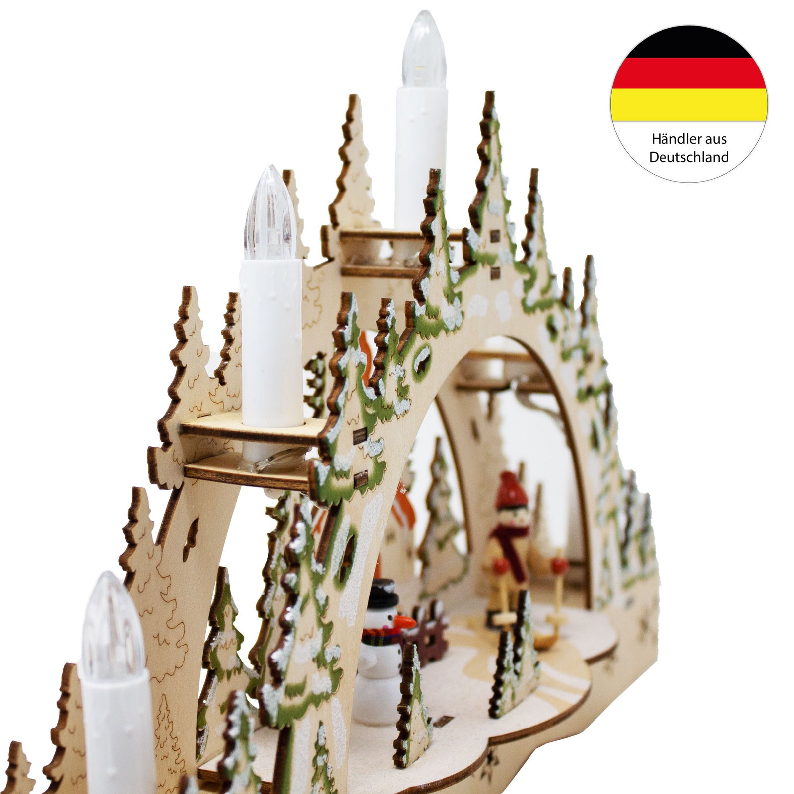 Schwibbogen Kerzenbogen Lichterbogen Led-Beleuchtun