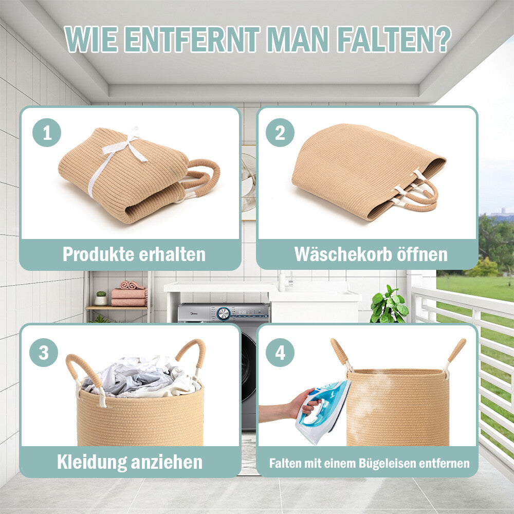 Wäschesack Wäschesammler Fächer Wäschebox Wäschetrenner Wäschesortiere
