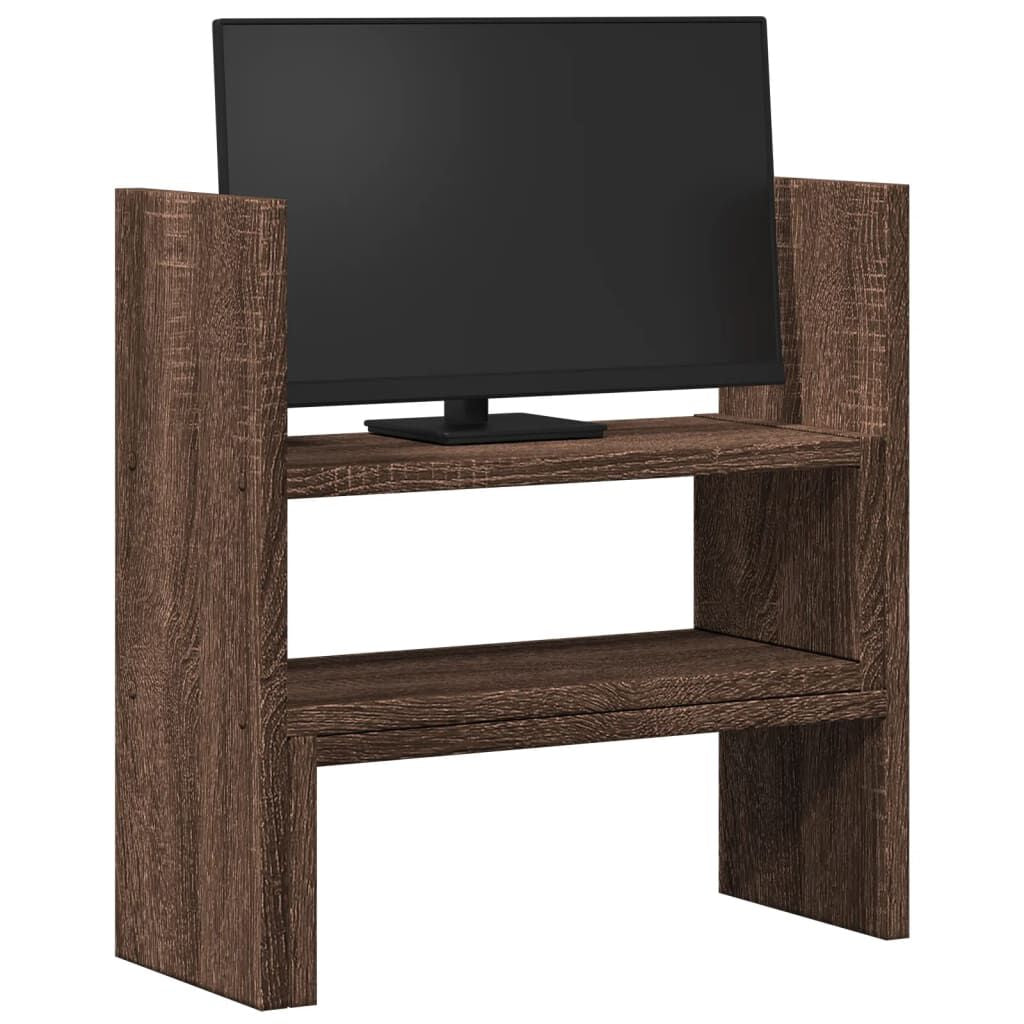 Schreibtisch-Organizer Verstellbar Eichen-Optik 40X17X41 Cm