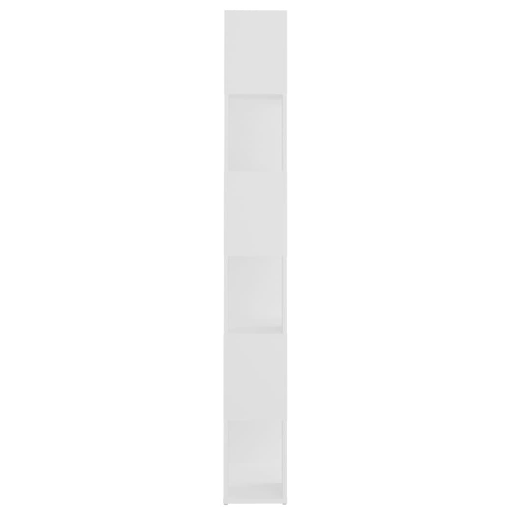 Bücherregal Raumteiler Weiß 60X24X186 Cm