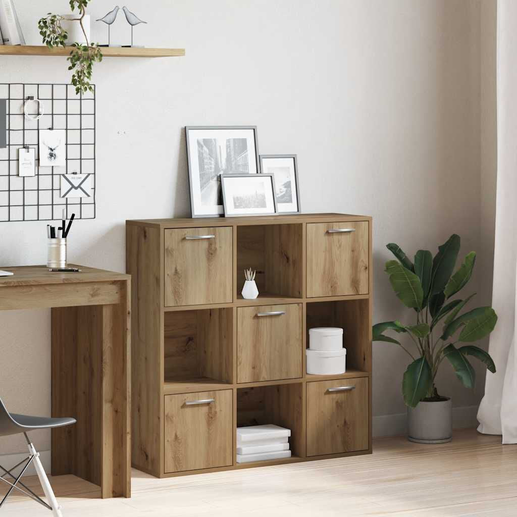 Bücherregal Artisan-Eiche 90X28X90 Cm Holzwerkstoff